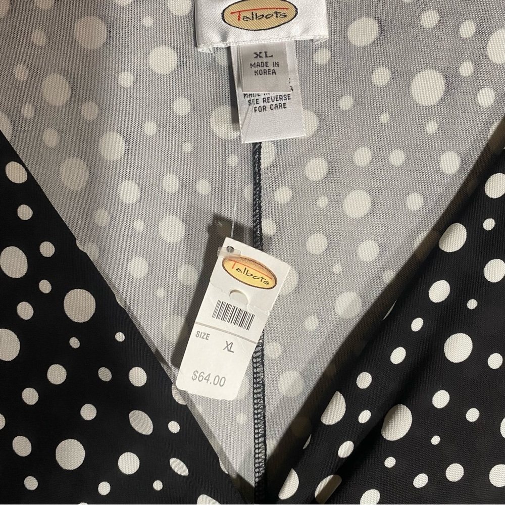 Talbots Blouse ,Polka dots, NWT - Picture 3 of 6